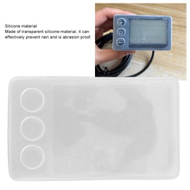 Cubierta de Monitor de Bicicleta Eléctrica, Cubierta Protectora de Silicona Anti -scratch, Caja de Monitor de Velocímetro Eléctrico de Silicona Transparente de Silicona