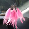 Car Rear View Mirror Hanging Pendant, Feather Dream Catcher Crystal