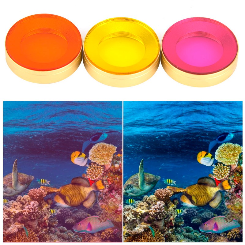 Optical Glass Waterproof Underwater Diving Lens Filter Kit for Dji