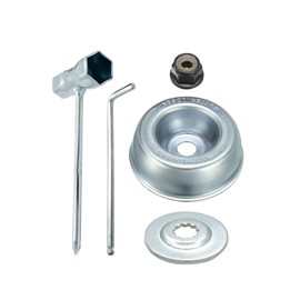 Blade Adapter Attachment Maintenance Kit For Stihl FS55 FS55R FS56 FS56RC FS70R FS80 FS85 FS90 FS90R FS94 FS100RX FS110 FS120 FS130 FS130R FS240 FS250 (Thrust Washer, Rider Plate, Collar Nut, Wrench)