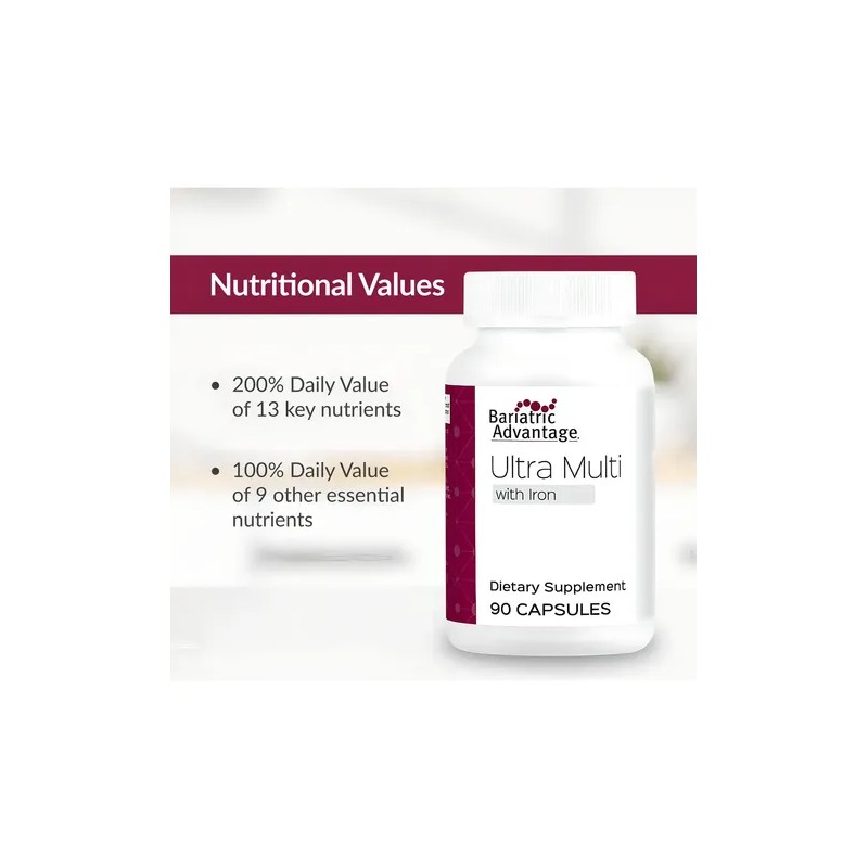 Bariatric Advantage Ultra Multivitamínico Hierro 90 Cápsulas