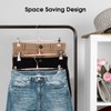 GUANJUNE Thin Trouser Hangers, Non-Slip Pant Hangers with Adjustable Clips,