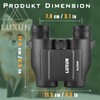 LUXUN 8 x 32 Small Binoculars Adult Compact Binoculars for