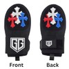 Youth Baseball/Softball Sliding Mitt - w/Keychain Mini-Mitt (USA Crosses)