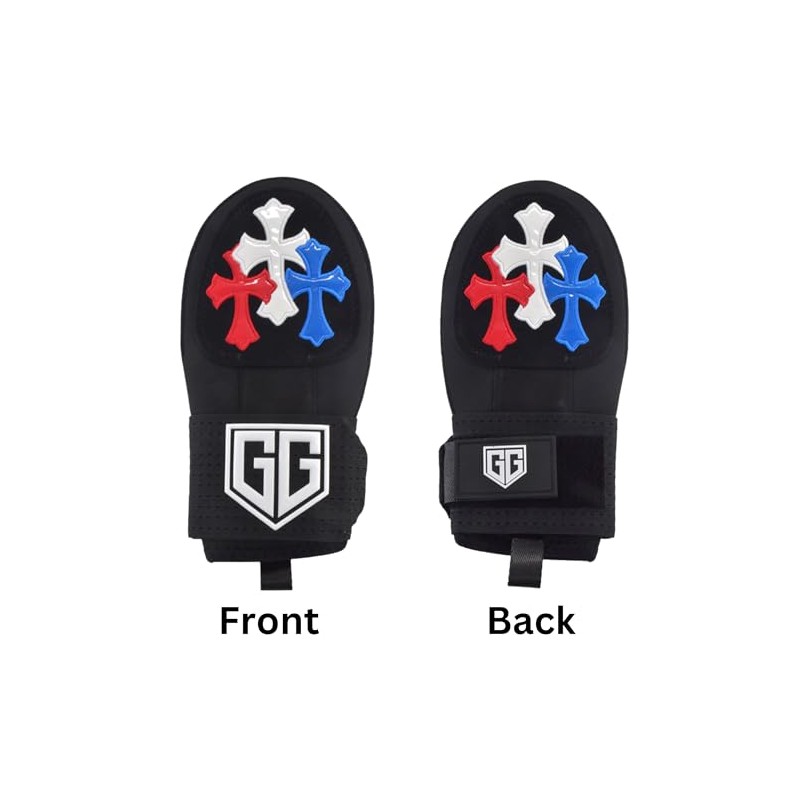 Youth Baseball/Softball Sliding Mitt - w/Keychain Mini-Mitt (USA Crosses)