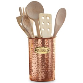 Mud Pie 4585047 Copper Kitchen Utensil Caddy 7 x 5