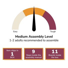 Pemberly Row 10/20 Gallon Aquarium/Terrarium Stand in Rustic