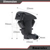 Amavoler Windshield Washer Nozzles Wiper Spray Replacement Fit For 08-12