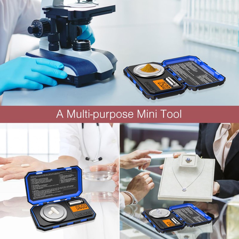 LOFICOPER Digital Pocket Scale, 50 g/0.001 g Precision Scale, Portable