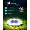 12 Pack Mini Solar Powered Ground Lights, Bright LED Solar