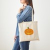 CafePress Smiling Jack O Lantern Tote Bag Reusable Natural Beige
