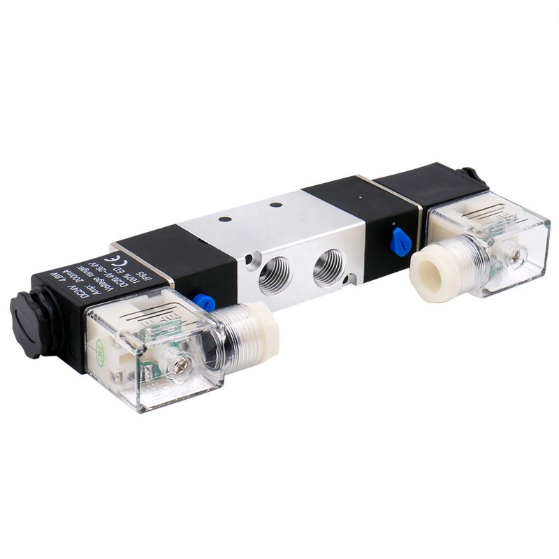 Heschen Electric Pneumatic Solenoid Valve 4V220-08 24VDC 4.8W PT1/4 5