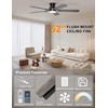 Ohniyou 52'' Low Profile Ceiling Fan with Lights, Remote/APP Control,