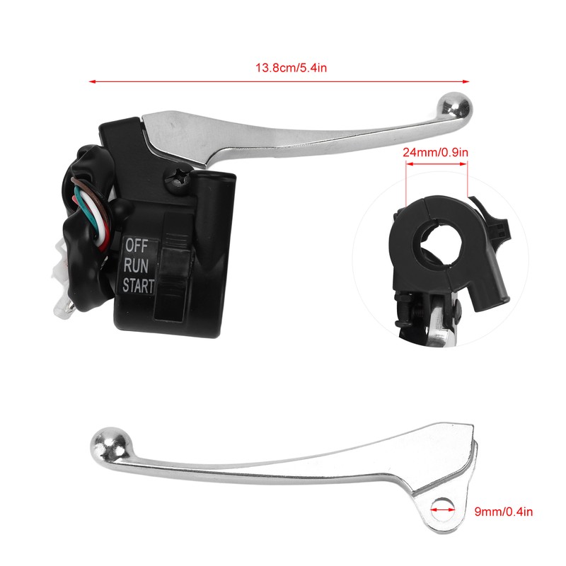 Motorcycle Brake Throttle Handlebar 3PT‑82920‑00‑00 Replacement for Yamaha PW50 1998‑2005