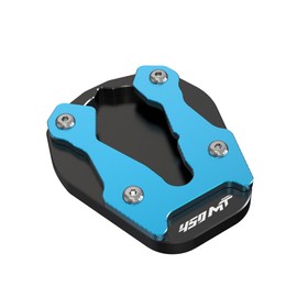 CFMOTO 450MT Kickstand Extension Plate CFMOTO 450MT Side Stand Foot Enlarger Foot Side Stand Extension Pad Support Plate CFMOTO 450MT Kickstand Pad Extender Fit for 450MT 2024+ (light-blue)