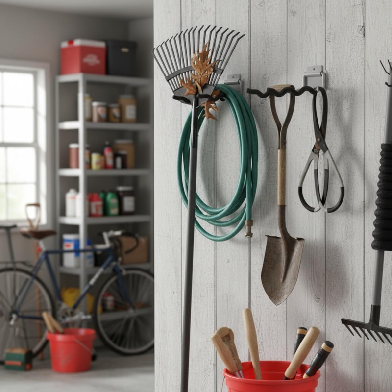 MorningRo 4 Pack Garage Hooks Heavy Duty 12" Ladder Hanger