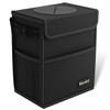 K KNODEL 2 Gallon Black Leak-Proof Waterproof Car Trash Can