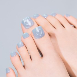 DesinDiva Dashing Diva Dashing Diva Magic Press Pedicure Love Sky