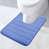 MI CASA Absorbent WC Toilet Rug Non-Slip U Shape Bath