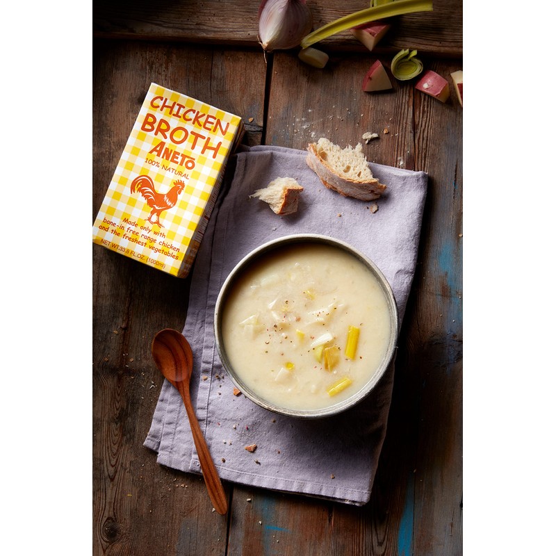 Aneto 100% Natural Chicken Broth, 33.83 Ounce (1 Pack)