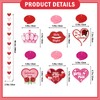 GRACEN Galentines Gang Banner with Galentines Paper Flowers & Hanging