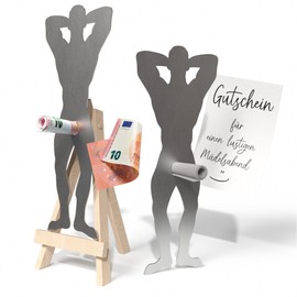 Creatastic® Funny Gifts for Women [Stainless Steel Man Birthday Gift for Women] with Easel | Money Gifts Birthday | Gifts for Girlfriend | Birthday Wife | Gift for Women