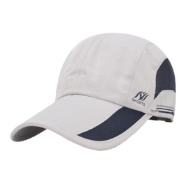 YAYUPLUS Cap, Running Cap, Mesh, Jogging Cap, Summer, Deep, Men's, Women's, UV Protection, Breathable, Marathon Cap, One Size Fits Most, Atype Light Gray, Free size