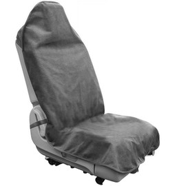 EKUWU Waterproof Car Seat Cover, Universal Front Car Seat Protector, Sweatproof Non-Slip Towel Carseat Cover, Machine Washable Bucket Frontseat Protector Accessories for SUV, Sedan, Truck (Gray)