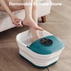 CURECURE Collapsible Foot Spa Bath Massager with Heat, Bubble and