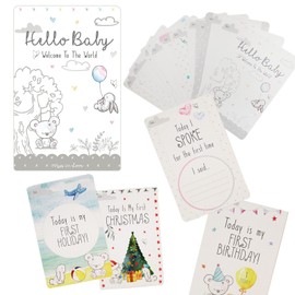 30 Unisex Baby Memorable Moment Milestone Cards 6195