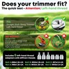 Universal Weed Eater Head Replacement,Easy Feed Trimmer Head Weed Wacker