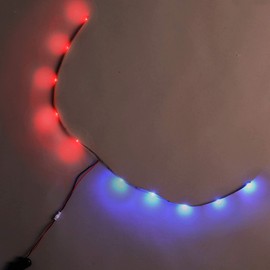 Night Flight Kit for PowerUp 4.0-15.5” Blue & Red LED Light Set Designed to Fly Your 4.0 Smartphone Controlled Paper Airplane at Night 4.0 Motor Add-on