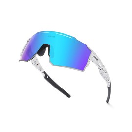 Sports Sunglasses Men's Polarised Cycling Glasses Sports Glasses for Women UV 400 Protection Outdoor Sports Protective Glasses for Cycling Driving Fishing Climbing Golf