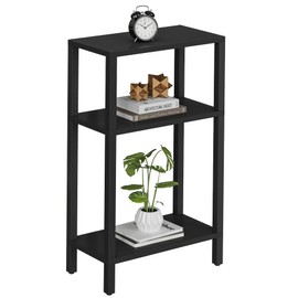 TUTOTAK Small Side Table, Narrow End Table, Skinny Sofa Table, Slim Nightstand, Couch Table, Living Room, Bed Room, Black TB01BK077