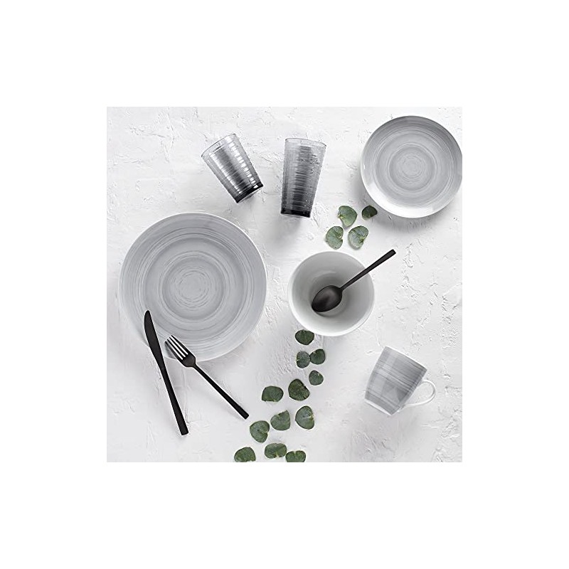 Safdie & Co.Premium Dinnerset DINNERSET 16PCS PRC GREY STONE