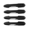 4pcs Gloss Black Carbon Fiber Style Exterior Door Handle Cover