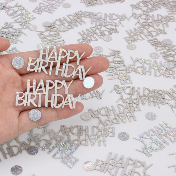 Blopee Birthday Confetti, Glitter Happy Birthday Confetti for Happy Birthday