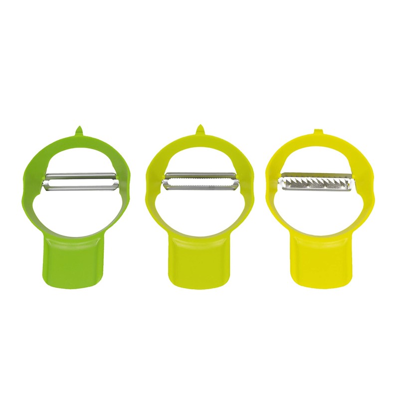 Calitek Peeler Set of 3 Vegetable and Fruit Peelers Straight