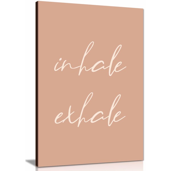 Inhale Exhale 2.0 Framed Canvas Prints Pictures for Home, Walls,
