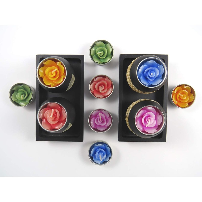 10 Scented Rose Tea Lights & Tea Light Refills
