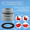 MOAZIFI Pool Connection 38 mm, Pool Hose Adapter Conversion Kit