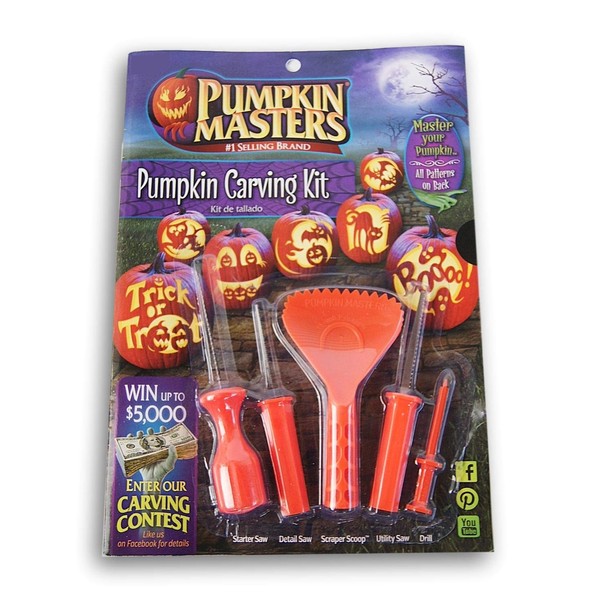 Pumpkin Masters Halloween Pumpkin Carving Set with 10 Patterns