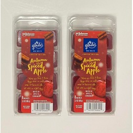 Glade Autumn Spiced Apple Wax Melts 2 Packs of 3.1 oz Each Wax Cubes