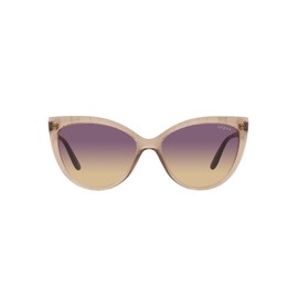 Vogue Eyewear Women's Vo5484s Sunglasses, Transparent Brown/Yellow Gradient Violet, 57 mm