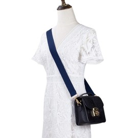 Allzedream Crossbody Bag Strap Soft Adjustable Replacement Purse Straps (Blue)