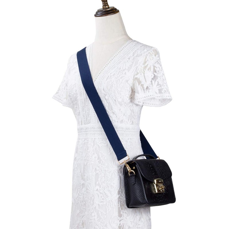 Allzedream Crossbody Bag Strap Soft Adjustable Replacement Purse Straps (Blue)