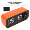 Mini Bluetooth Speaker Heavy Bass Dual Alarm Clock Portable Wireless