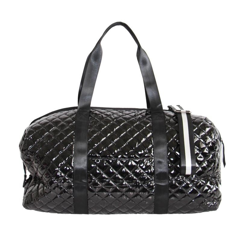 Debra Diamond Quilted Collection Weekender - Color: Champagne