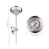 Cabilock 1pc Fry Thermometer with Instant Read,Oil Thermometer Long Stem