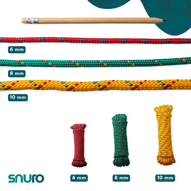SNURO Polypropylene rope (8 mm, 20 m) - rope with
